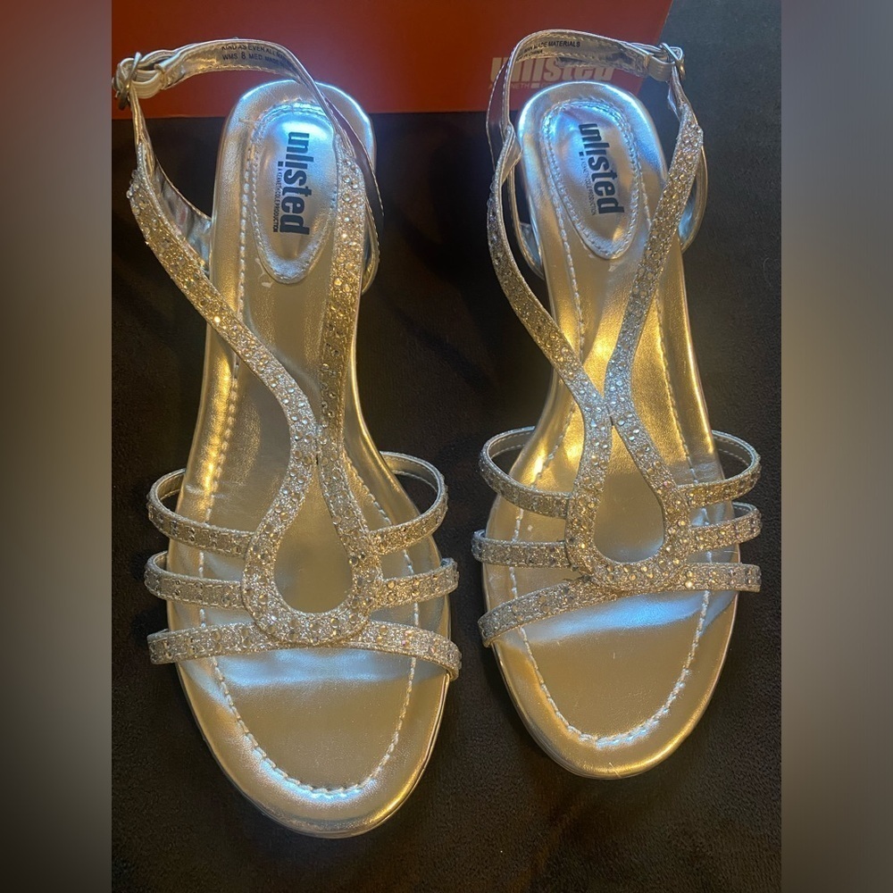 Unlisted silver heels